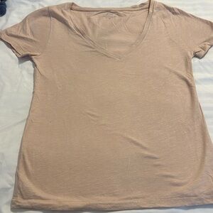 JCrew light pink t-shirt with shimmer